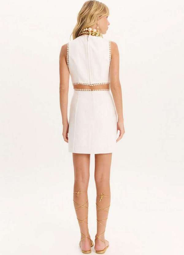 Amarante do Brasil - Vestido Curto com Cut Out Branco 4