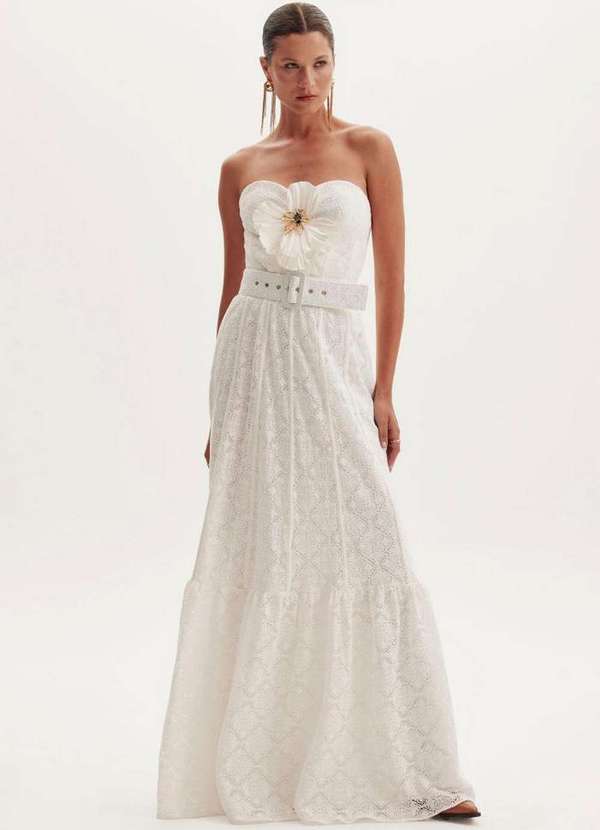 Amarante do Brasil - Vestido de Alça Longo Branco