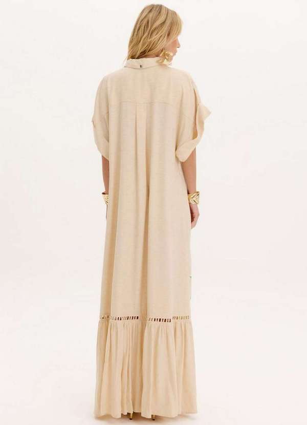 Amarante do Brasil - Vestido Longo Bordado Faixa Branco 4