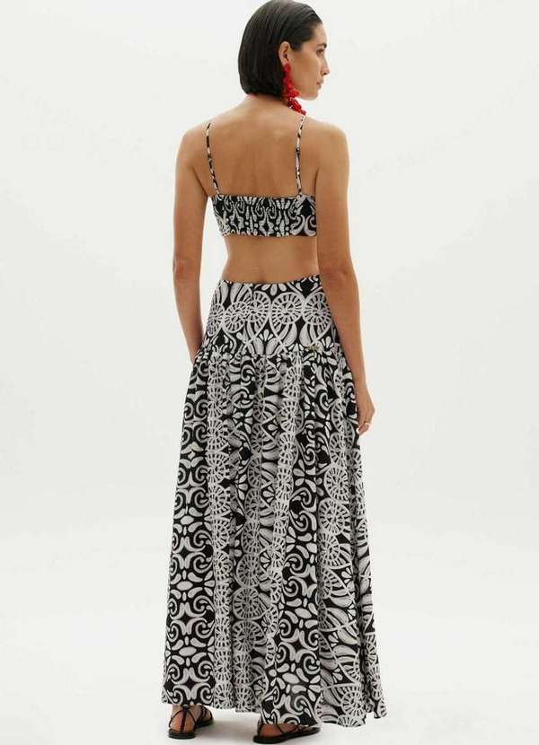 Amarante do Brasil - Vestido Longo com Cut Out Preto