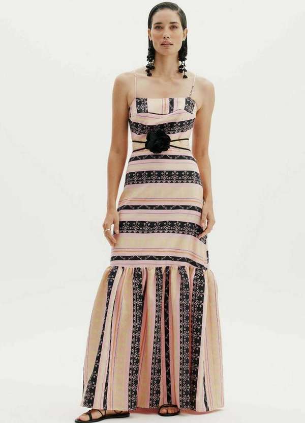 Amarante do Brasil - Vestido Longo de Alça Rosa Amarante Rosa