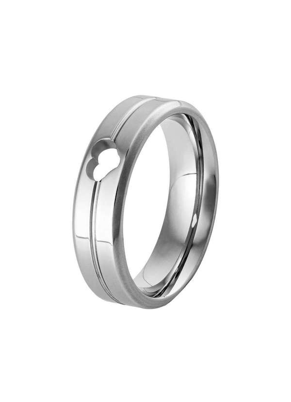 Convex - Aliança de Aço Amore 6mm Prata