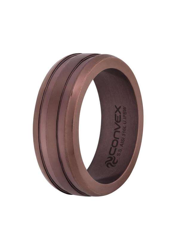 Convex - Aliança de Aço Eros 8mm U.Ipbw Prata