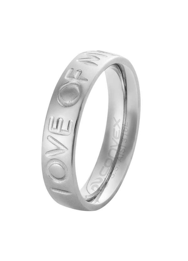 Convex - Aliança de Aço Love Of My Life 5mm Prata