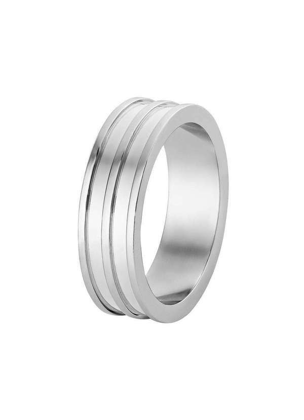 Convex - Aliança de Aço Sparta 6mm Prata
