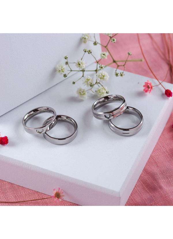 Convex - Aliança de Aço Vita 6mm Prata 4