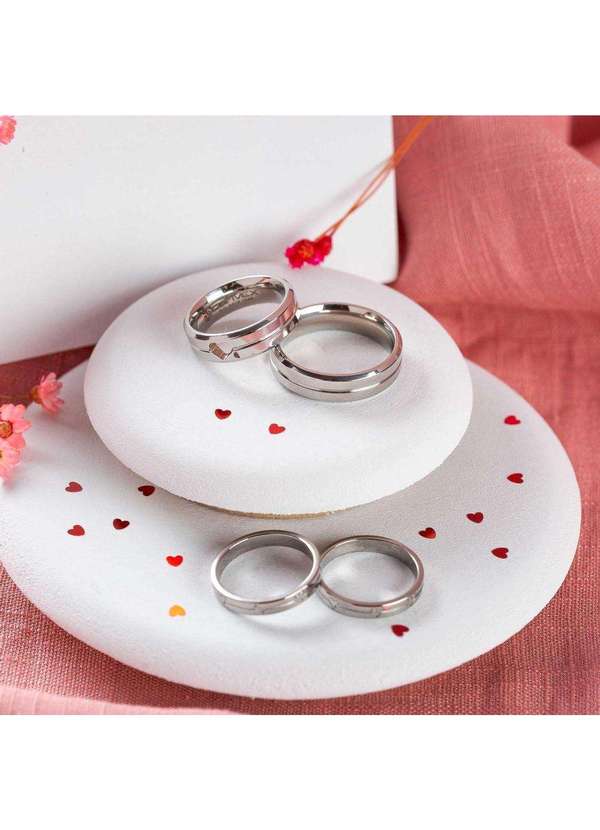 Convex - Aliança de Aço Vita 6mm Prata 5