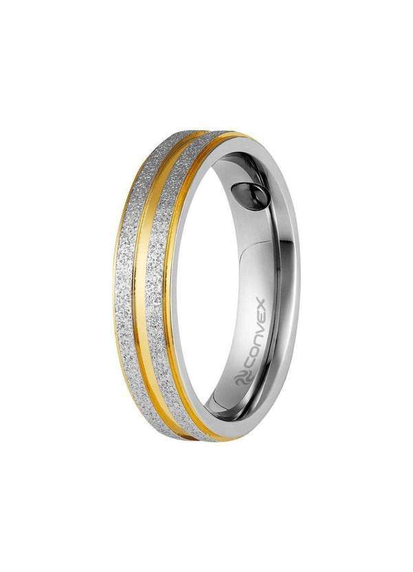 Convex - Aliança de Namoro Magnet 5mm Ipg com Gtr Prata