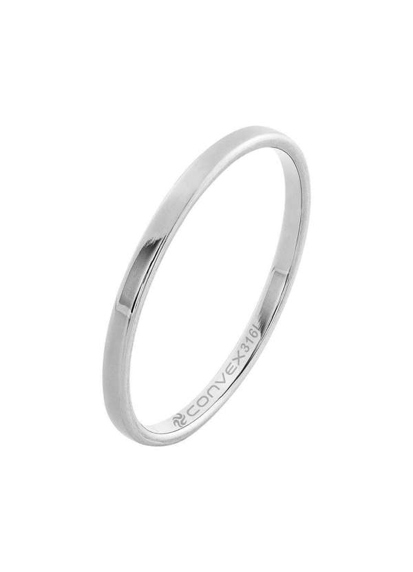 Convex - Aliança de Namoro Slim Basic 1.90mm Prata