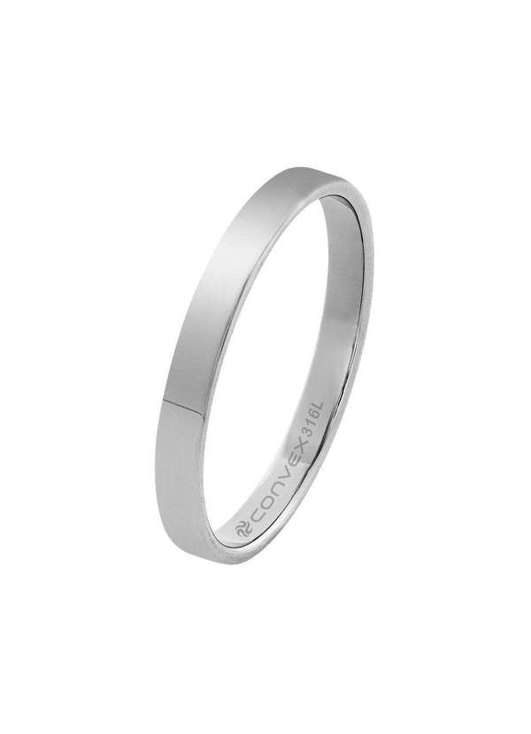 Convex - Aliança de Namoro Slim Basic 2.95mm Prata