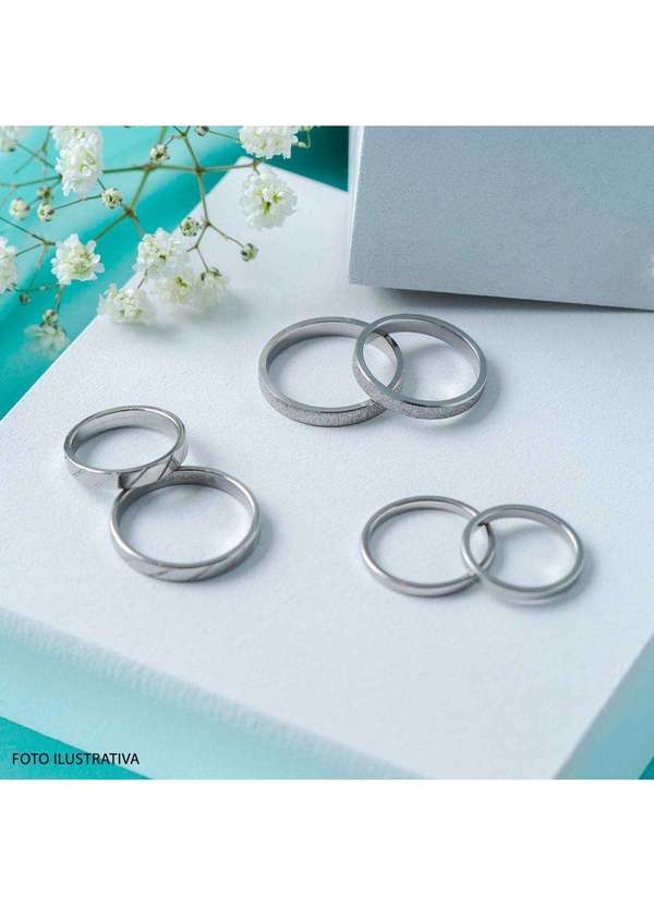 Convex - Aliança de Namoro Slim Bright 2.95mm Prata 2