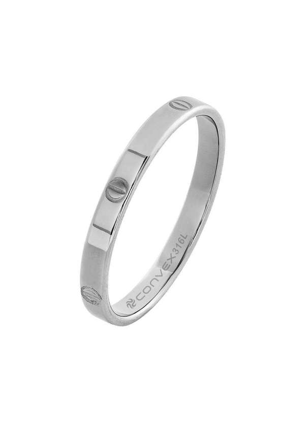 Convex - Aliança de Namoro Slim Simbol 2.95mm Prata