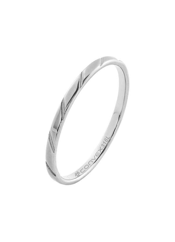 Convex - Aliança de Namoro Slim Wave 1.90mm Prata