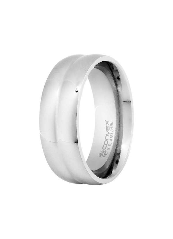 Convex - Aliança de Namoro Together 8mm Prata