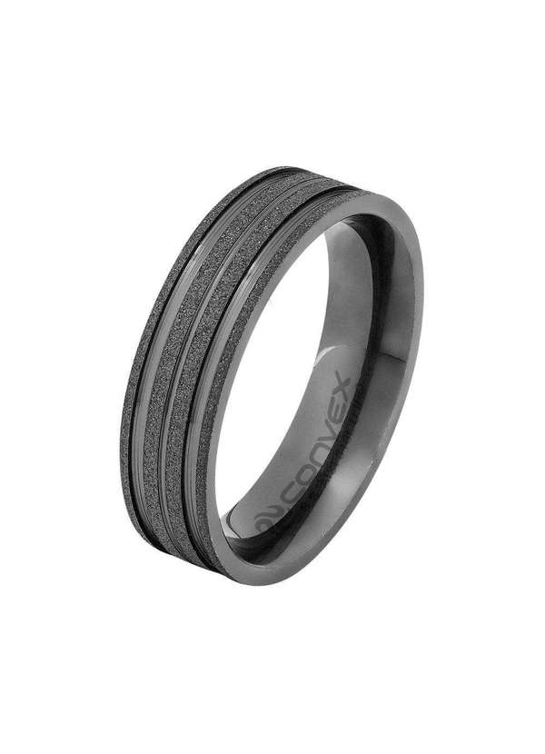 Convex - Anel Aliança de Aço Theos Gtr 6mm Ultra Ipo Prata