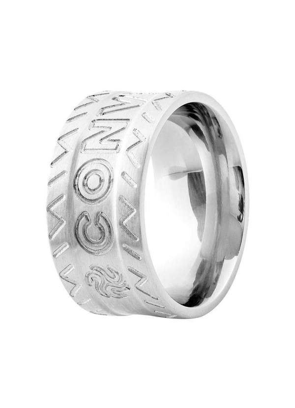 Convex - Anel de Aço Personal Extreme Fosco 11.5mm Prata