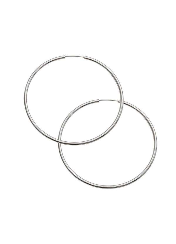 Convex - Brinco Aço Argola Circulo 75x2mm Prata