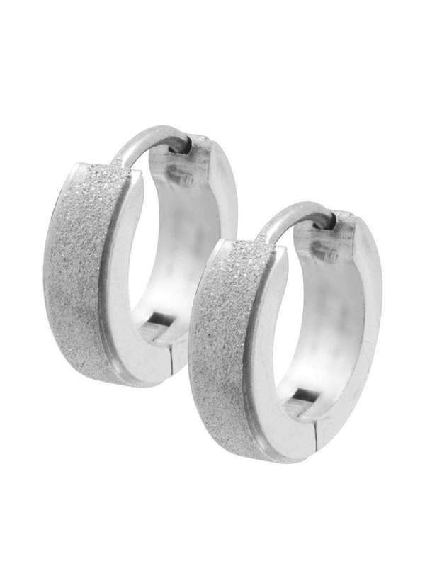 Convex - Brinco Aço Argola com Gtr 14.10x3.90mm Prata