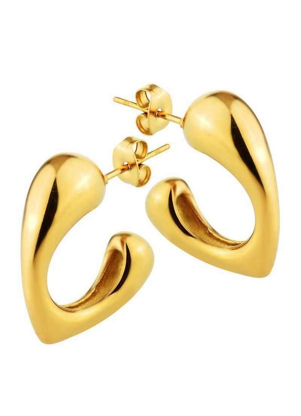 Convex - Brinco de Aço Argola Atitude Dourado Ipg 20mm Dourado 3