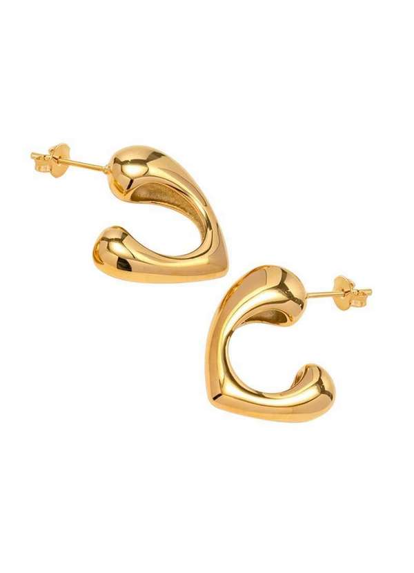 Convex - Brinco de Aço Argola Atitude Dourado Ipg 20mm Dourado 4