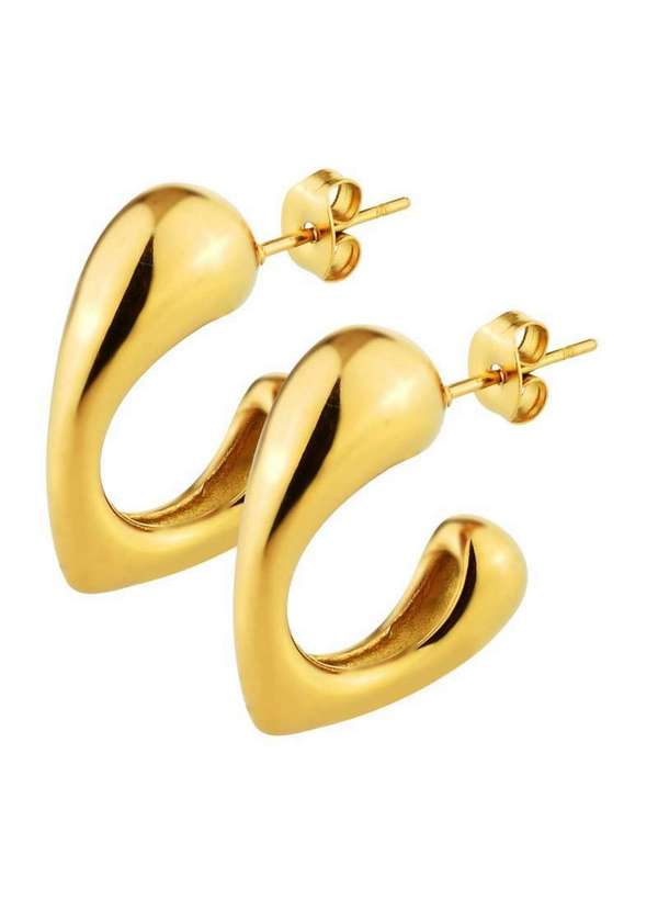 Convex - Brinco de Aço Argola Atitude Dourado Ipg 20mm Dourado 5