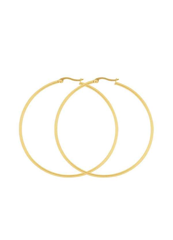 Convex - Brinco de Aço Argola Grande Ipg 65mm Dourado