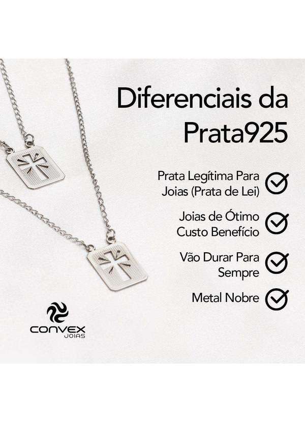 Convex - Brinco de Prata Coleção Queens Cristal Esmeralda 6x8 Verde 7