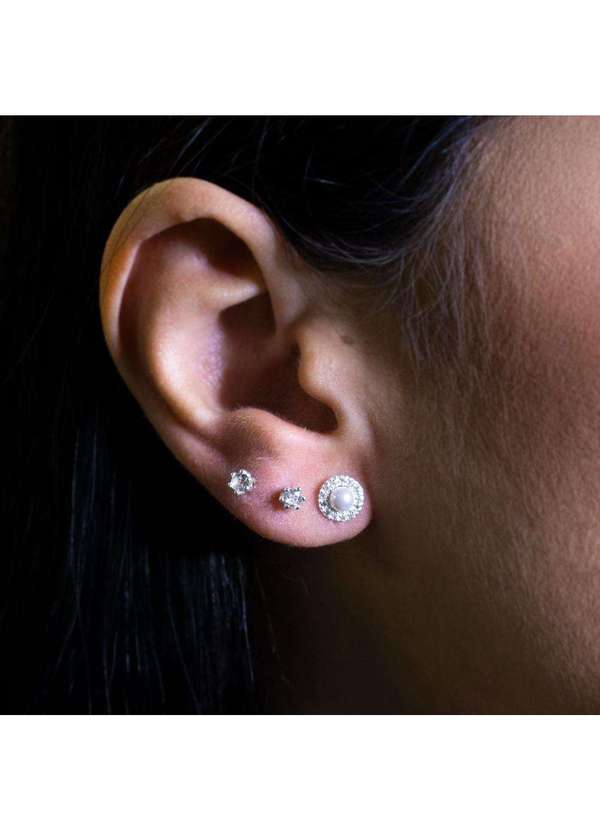 Convex - Brinco de Prata Pérola Delicate 4mm Prata 2