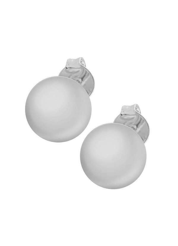 Convex - Brinco Prata Orb Bola 12mm Prata