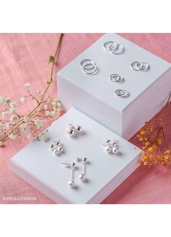 Convex - Brinco Prata Orb Bola 9mm Prata 5