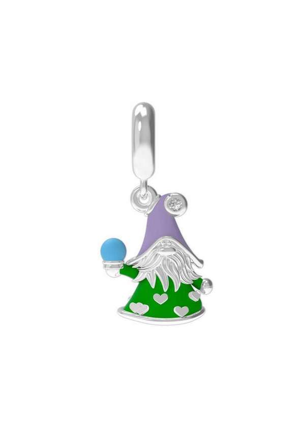 Convex - Colar do Signo de Touro Veneziana e Berloques de Prata e Resina. Prata 7