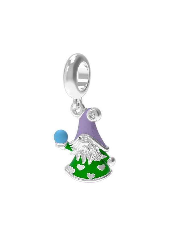 Convex - Colar do Signo de Touro Veneziana e Berloques de Prata e Resina. Prata 8