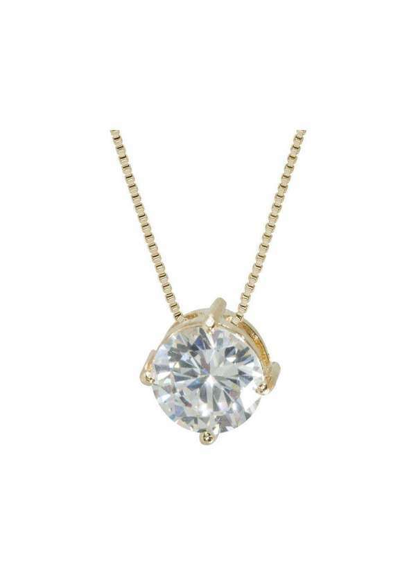 Convex - Colar Prata c/ Ouro 18k Veneziana Ponto de Luz 7mm 45cm Dourado