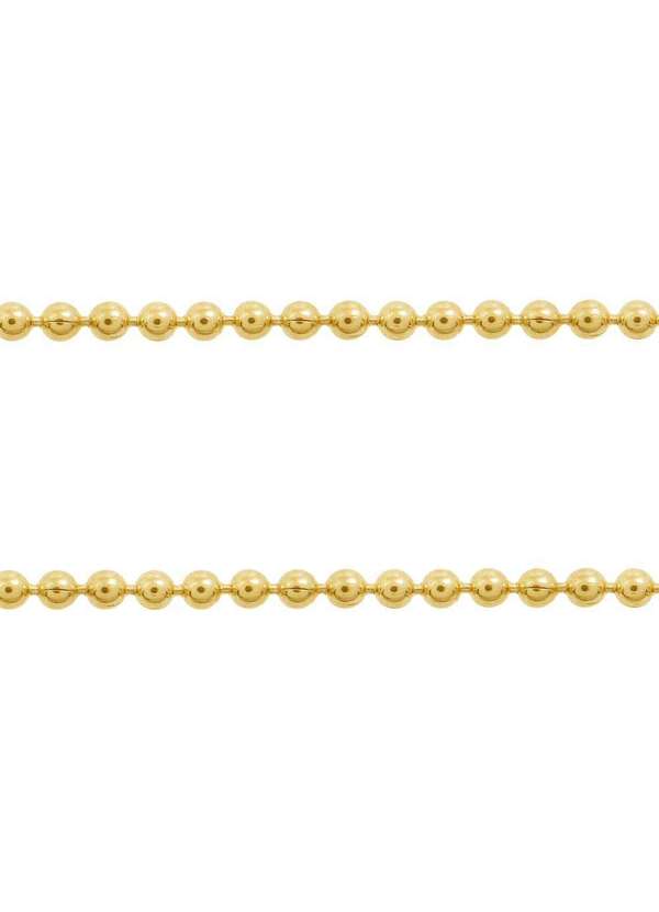 Convex - Corrente Aço Bola Bola 2.50mm 50cm Gold Ipg Dourado 3