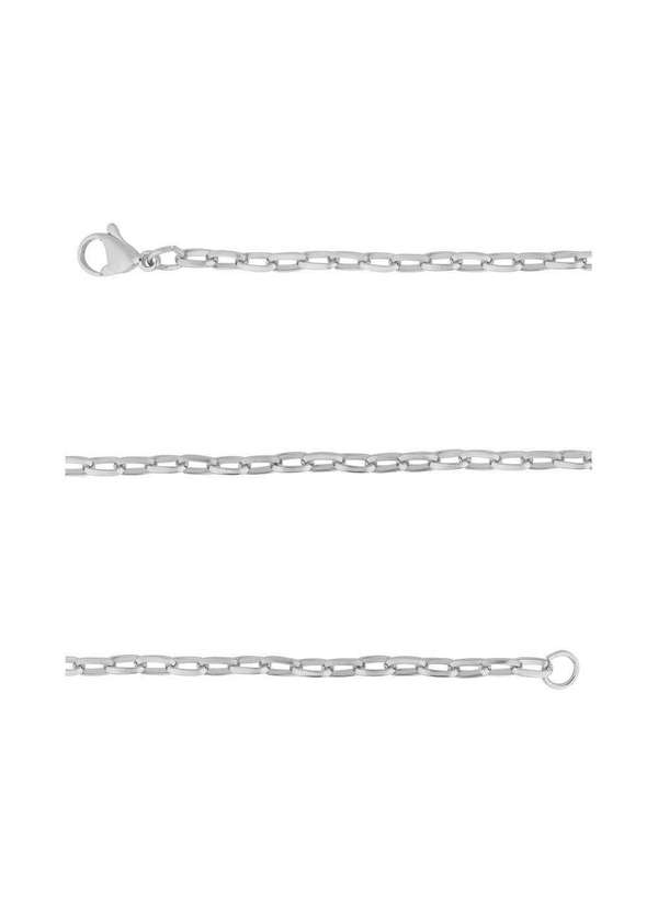 Convex - Corrente Aço Cartier Elos Triangulares 3.40mm 45cm Prata