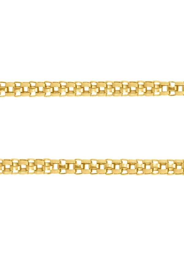 Convex - Corrente Aço Corea Fina 1.50mm 50cm Gold Ipg Dourado 3