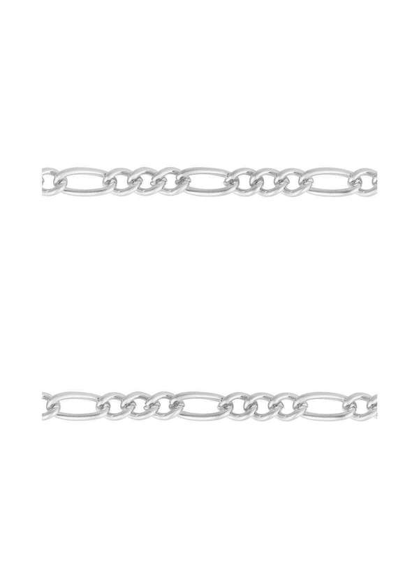 Convex - Corrente Aço Groumet 3x1 3.00mm 60cm Prata 3