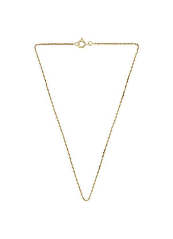 Convex - Corrente Prata c/ Ouro 18k Veneziana 0.70mm 45cm Dourado