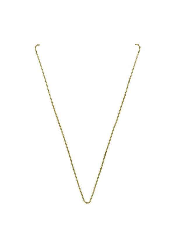 Convex - Corrente Prata c/ Ouro 18k Veneziana 0.70mm 50cm Dourado