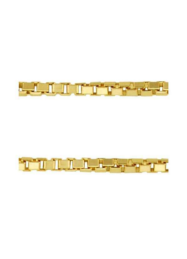Convex - Corrente Prata c/ Ouro 18k Veneziana 0.70mm 60cm Dourado