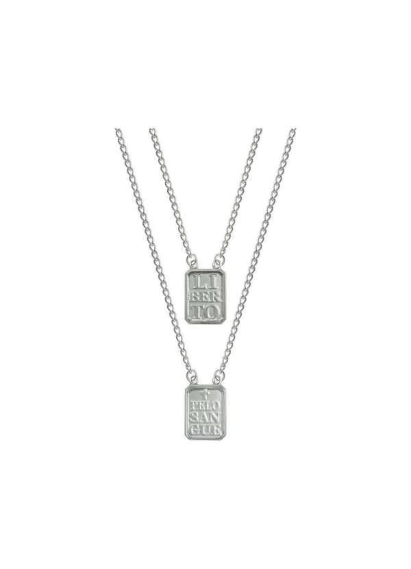 Convex - Escapulário Aço Liberto Pelo Sangue 14x11mm 60cm Prata