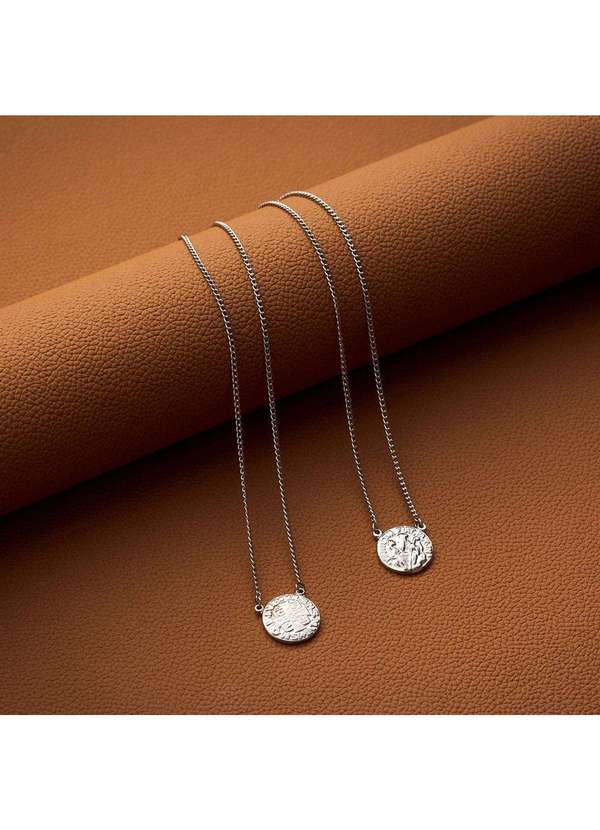 Convex - Escapulário Aço São Bento Redondo 16mm 60cm Prata 5