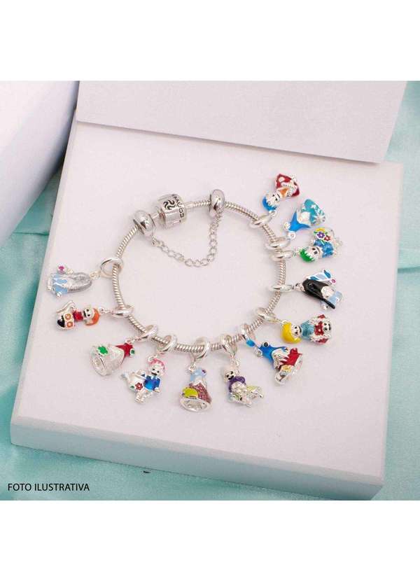 Convex - Berloque de Prata Duende Signo de Capricórnio Link com Resi Prata 6