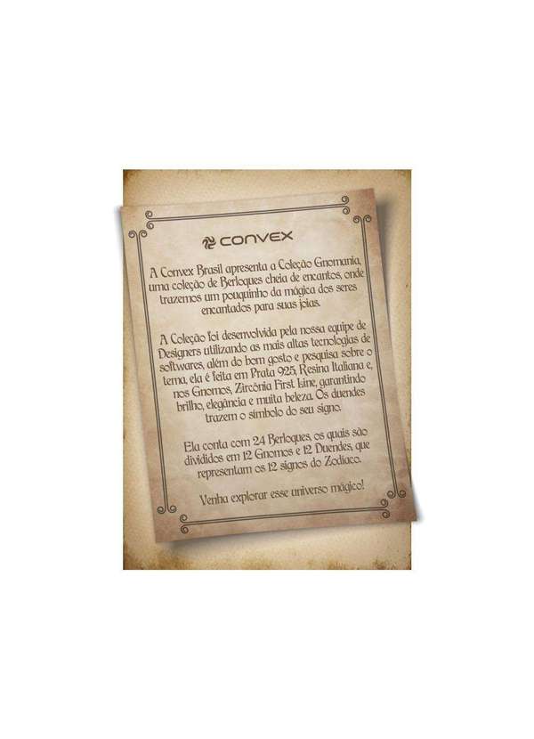 Convex - Berloque de Prata Duende Signo de Capricórnio Link com Resi Prata 9