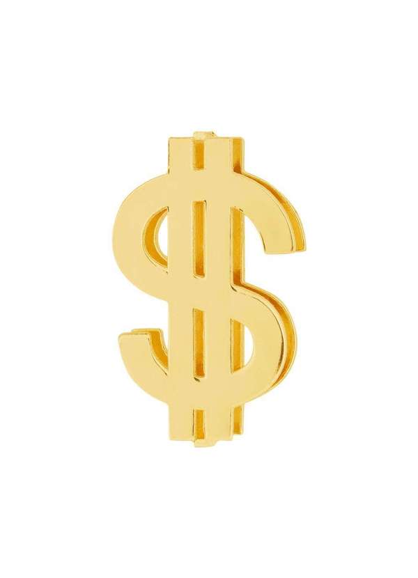 Convex - Pingente Aço Hit Cifrão 16.5mm Gold Ipg Dourado