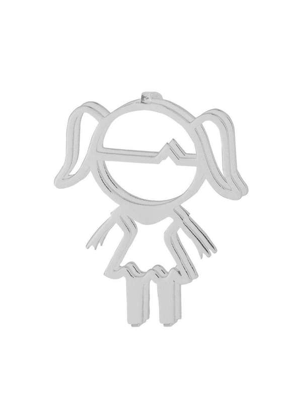 Convex - Pingente Aço Hit Menina 11.5mm Prata