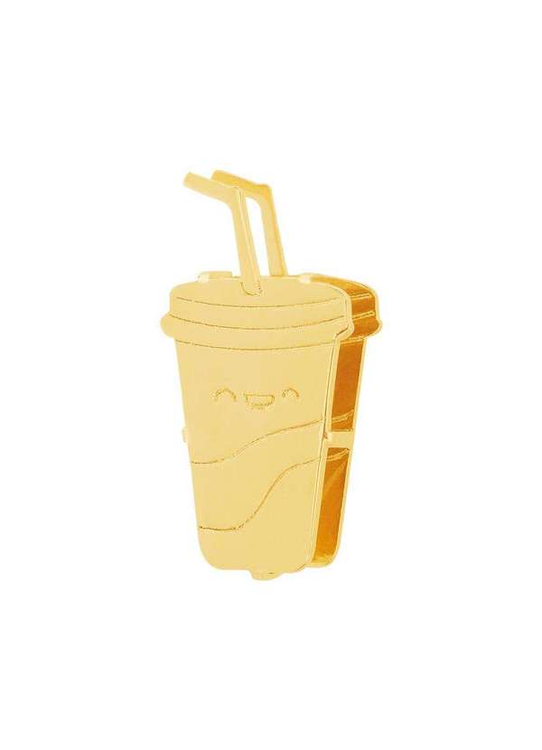 Convex - Pingente Aço Hit Milk Shake 11.5mm Gold Ipg Dourado