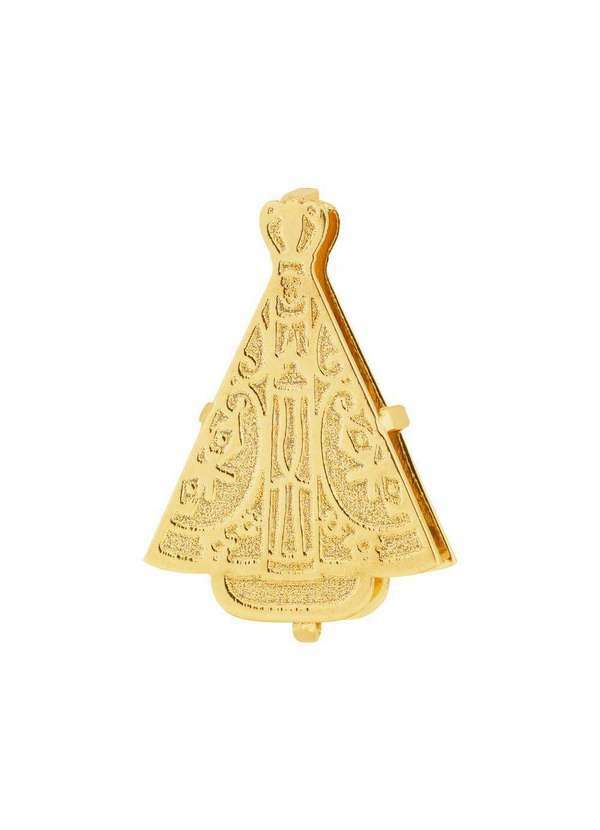 Convex - Pingente Aço Hit Nsra. Aparecida 11.5mm Gold Ipg Dourado