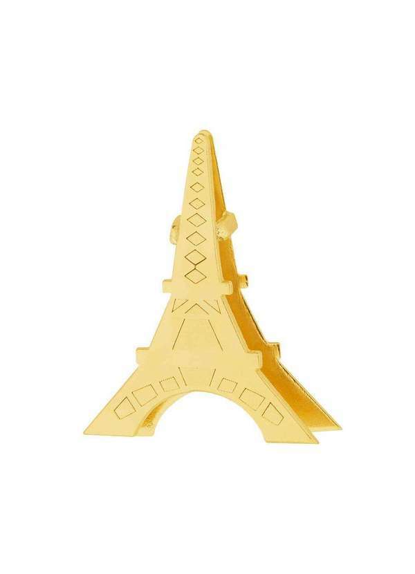Convex - Pingente Aço Hit Torre Eiffel Vazada 16.5mm Gold Ipg Dourado