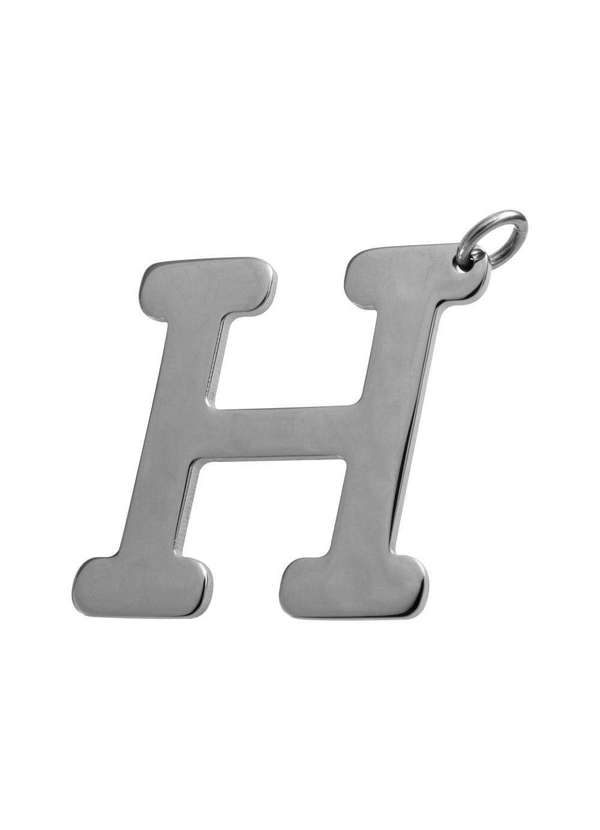 Convex - Pingente Aço Letra H Dourado